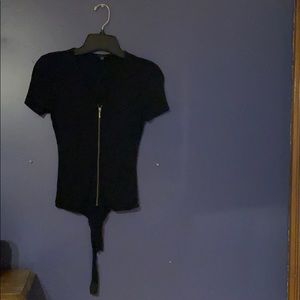 Black tee body suit